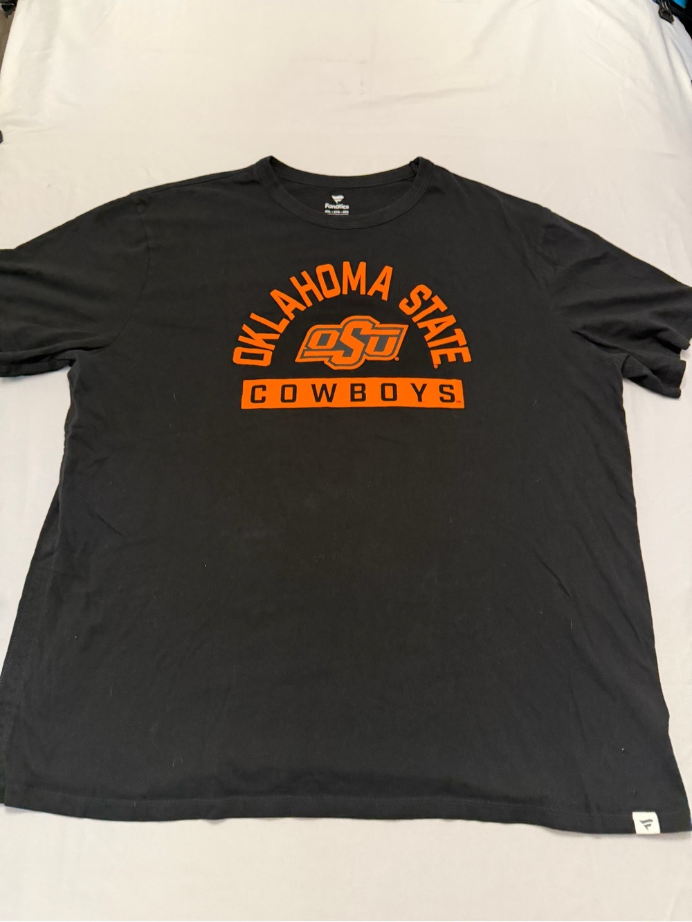 Fanatics Oklahoma State Cowboys Black Tee with Orange Logo